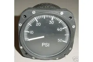825-01, Cessna Aircraft 0-50 PSI Pressure Indicator